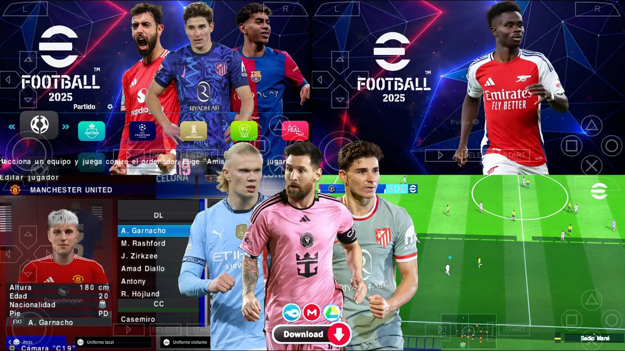 Download eFootball PES 2025 PPSSPP ISO with Latest Transfers