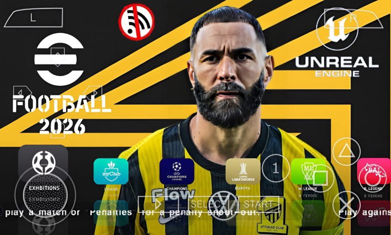Efootball PES 2026 PPSSPP Teams Update Kits Download