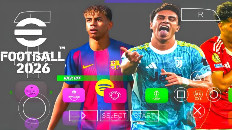 eFootball 2026 PPSSPP Zip File Download On Mobile