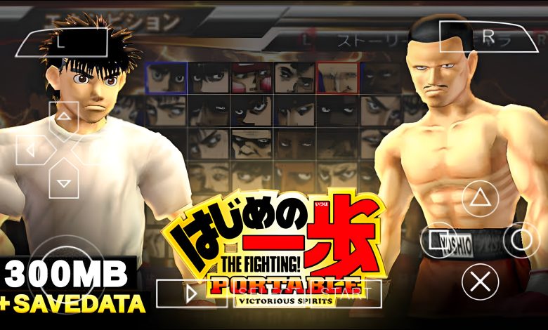 Hajime no Ippo Portable Victorious Spirits PPSSPP ISO