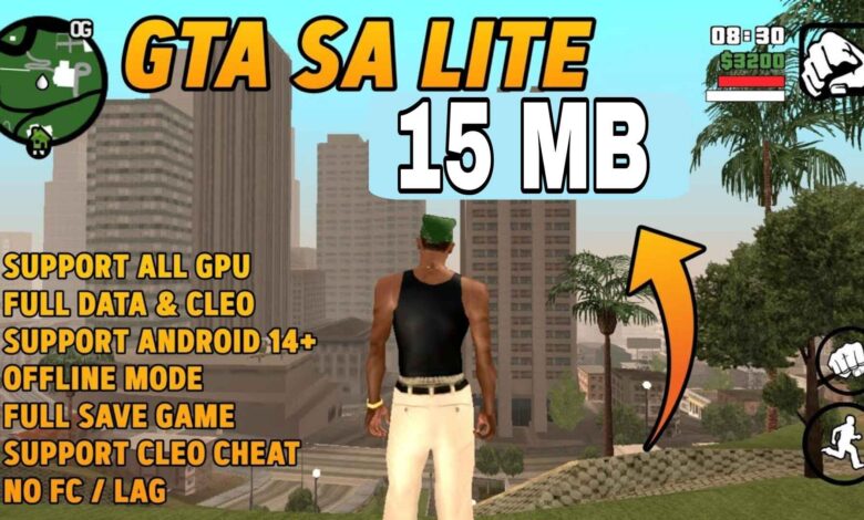 GTA San Andreas Apk Obb Download 15MB