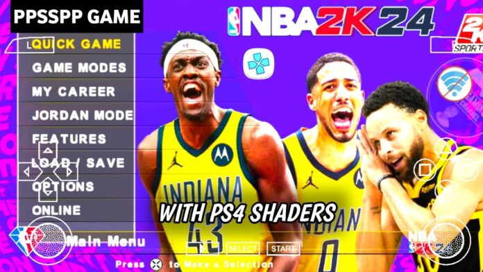 NBA 2K24 PPSSPP, NBA 2K24 ISO download, NBA 2K24 highly compressed, NBA 2K24 Android offline, PPSSPP basketball game