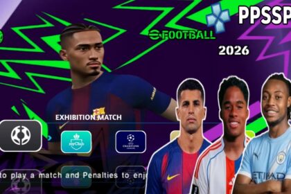 EFOOTBALL PES 2026 PPSSPP NO TEXTURES NO SAVEDATA WORK ANDROID IPHONE PC
