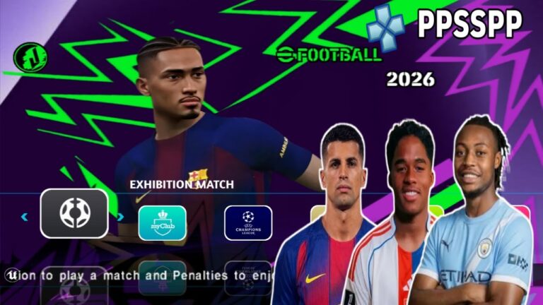 EFOOTBALL PES 2026 PPSSPP NO TEXTURES NO SAVEDATA