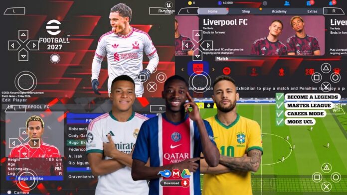 eFootball PES 26/27 PPSSPP Full Update v1.1